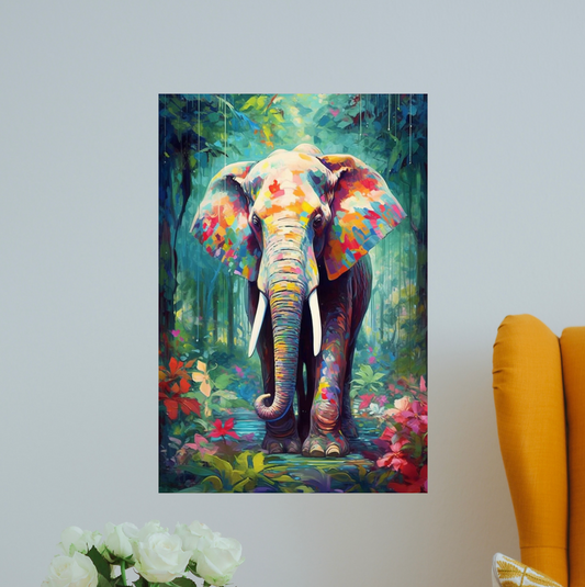 Elefante pastel azul 2