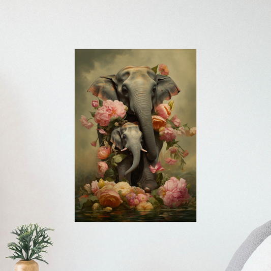 Mommy and baby Elephant