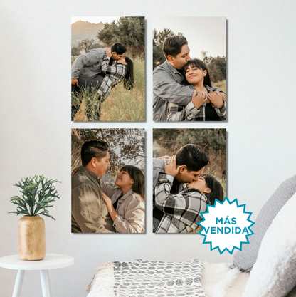 4 cuadros personalizados (con bastidor) 30x20 cm