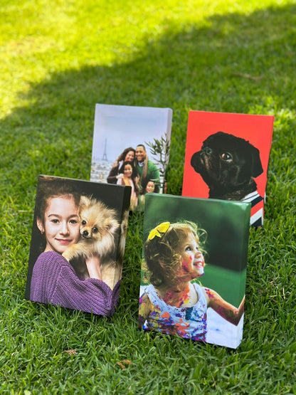 4 cuadros personalizados (con bastidor) 20x15 cm