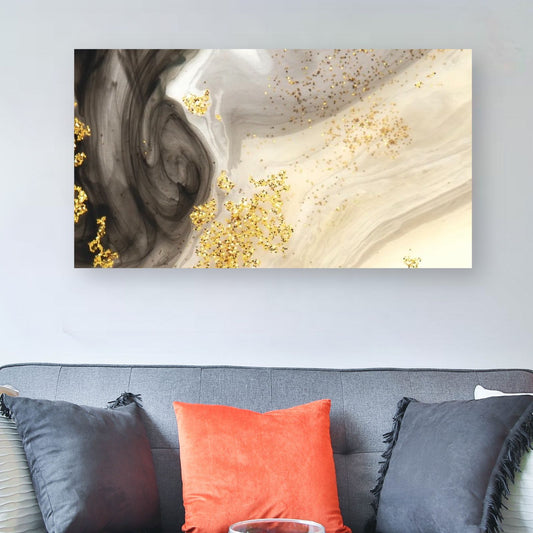 Abstracto Negro con Oro