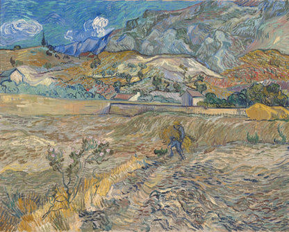 Campo de Trigo Cerrado con Campesino - Vincent van Gogh