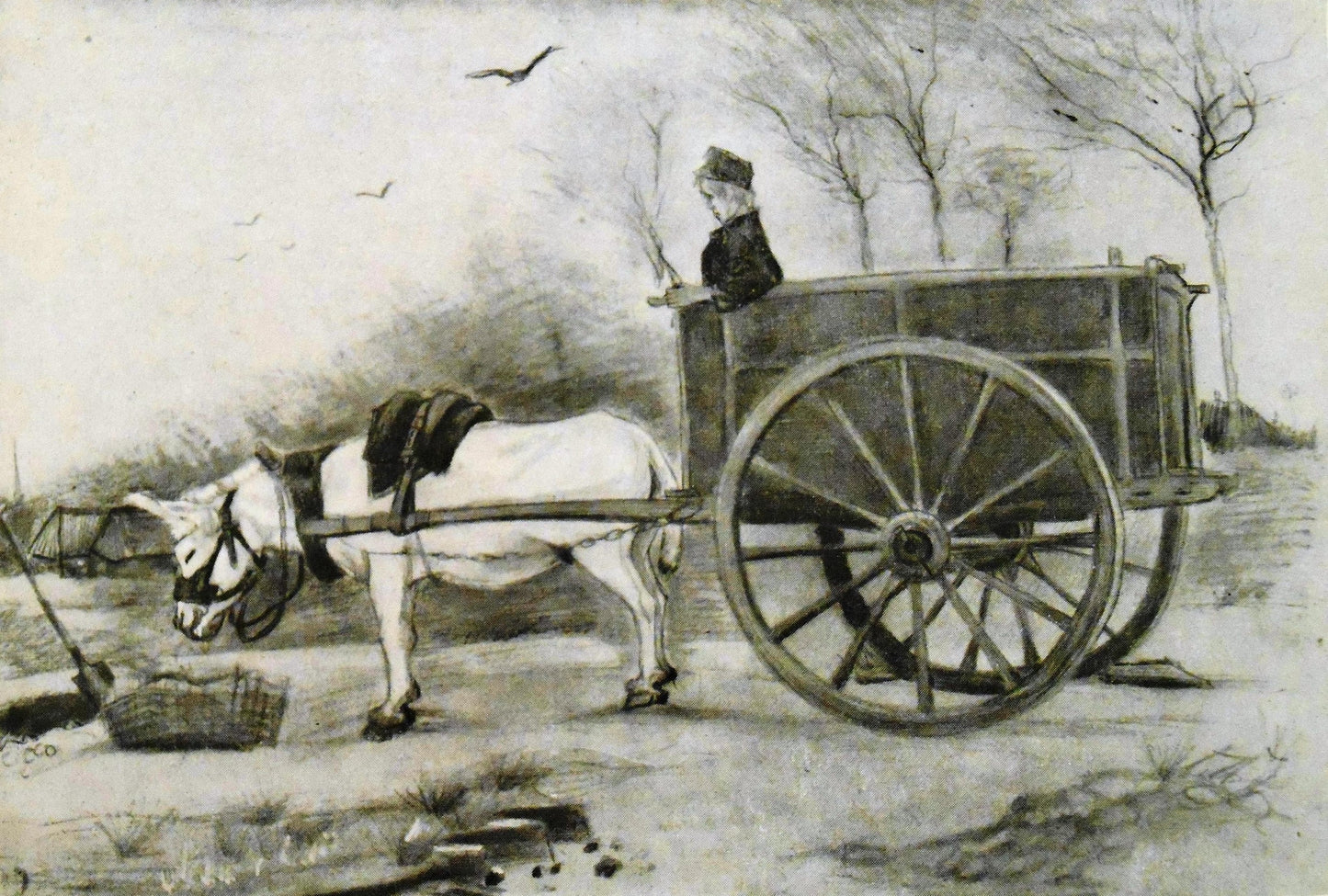 Carro de Burro - Vincent van Gogh