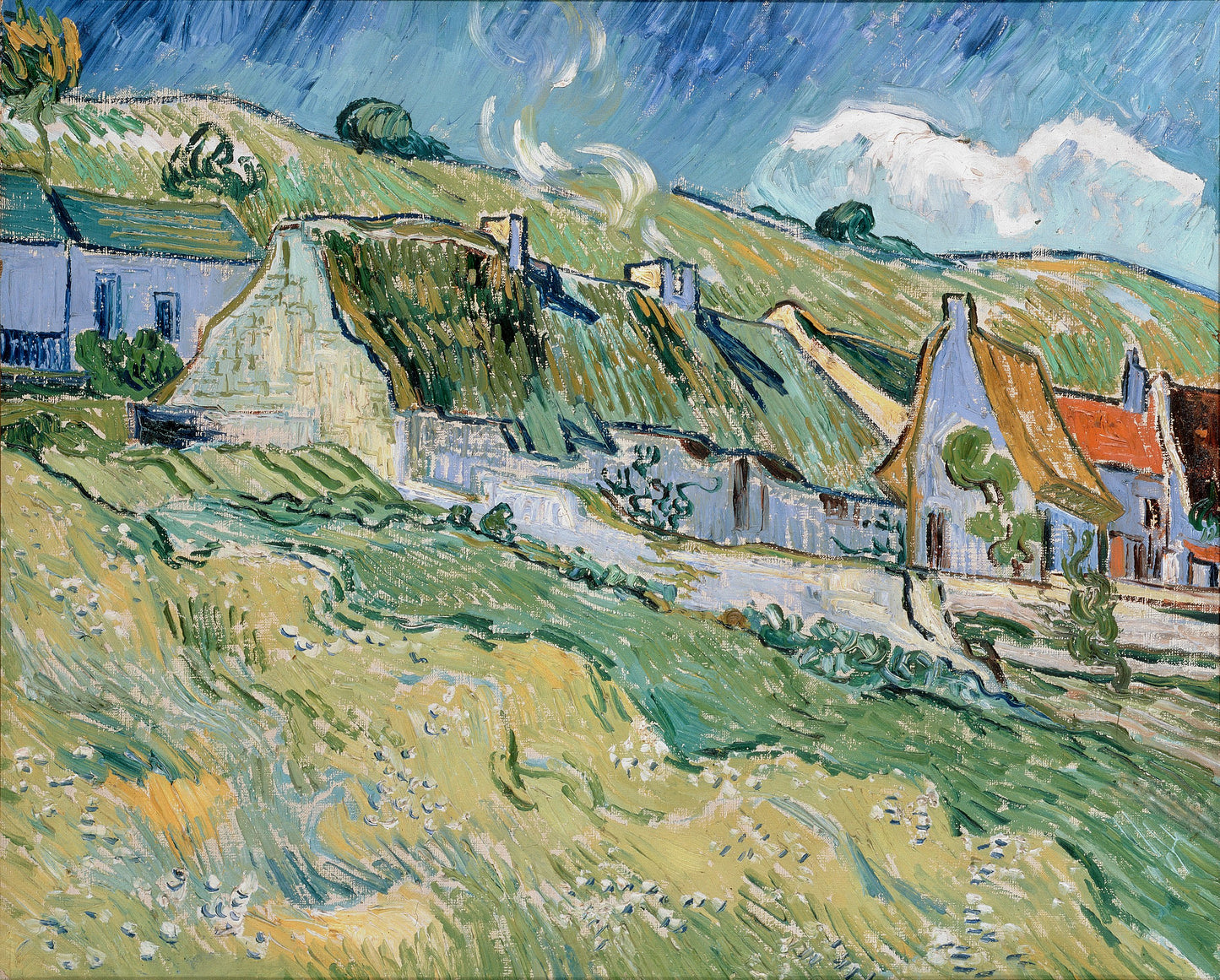 Casas con Techo de Paja - Vincent van Gogh