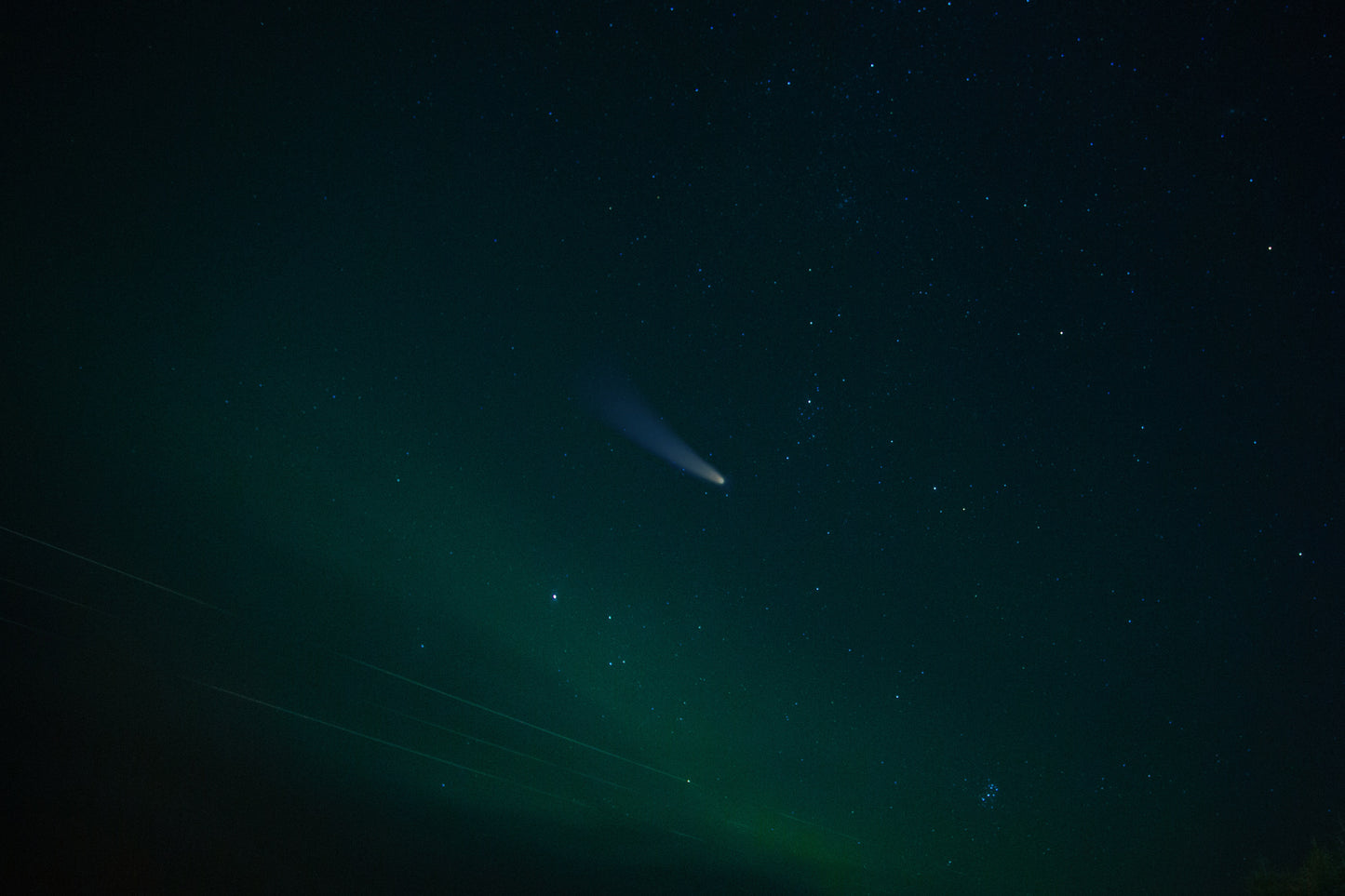 Cometa en Islandia