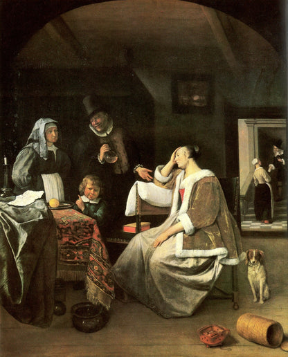 Die Liebeskranke, Jan Steen