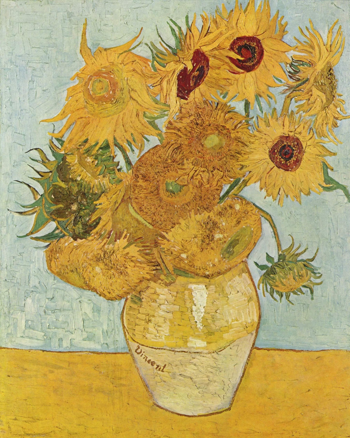 Jarrón con Doce Girasoles - Vincent van Gogh