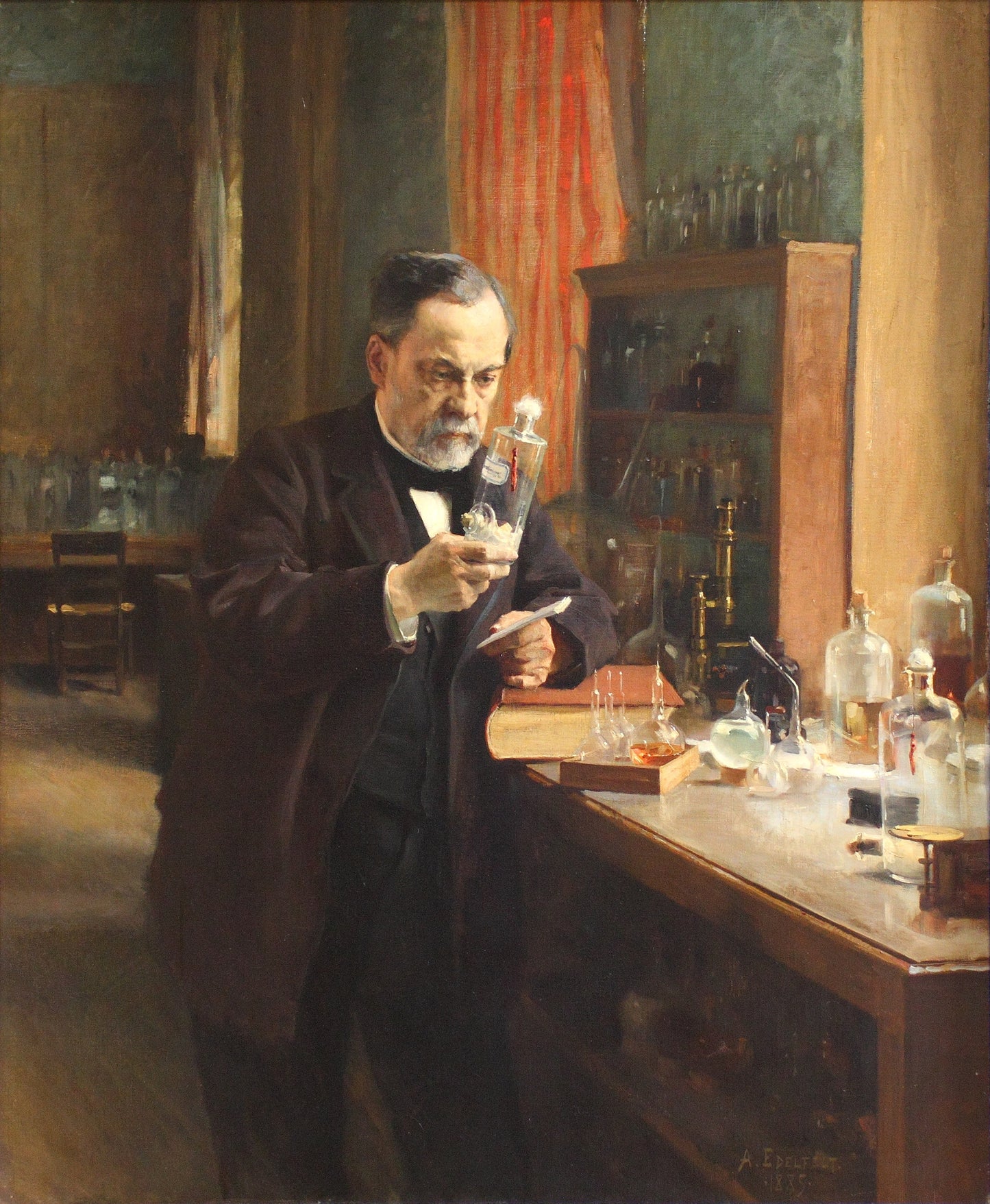 Louis Pasteur en su Laboratorio, Albert Edelfelt