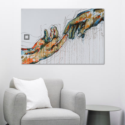 Manos de colores una pieza